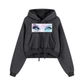 Snow Washed Cropped Hoodie
