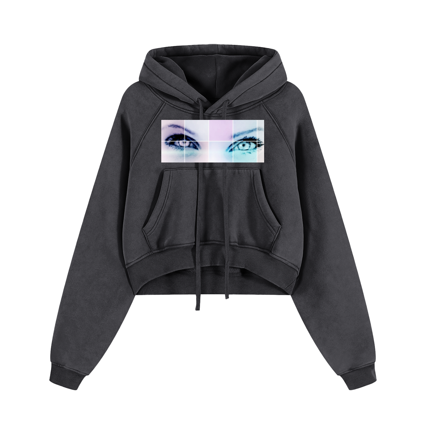 Snow Washed Cropped Hoodie