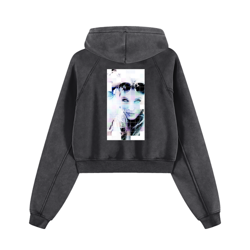 Snow Washed Cropped Hoodie